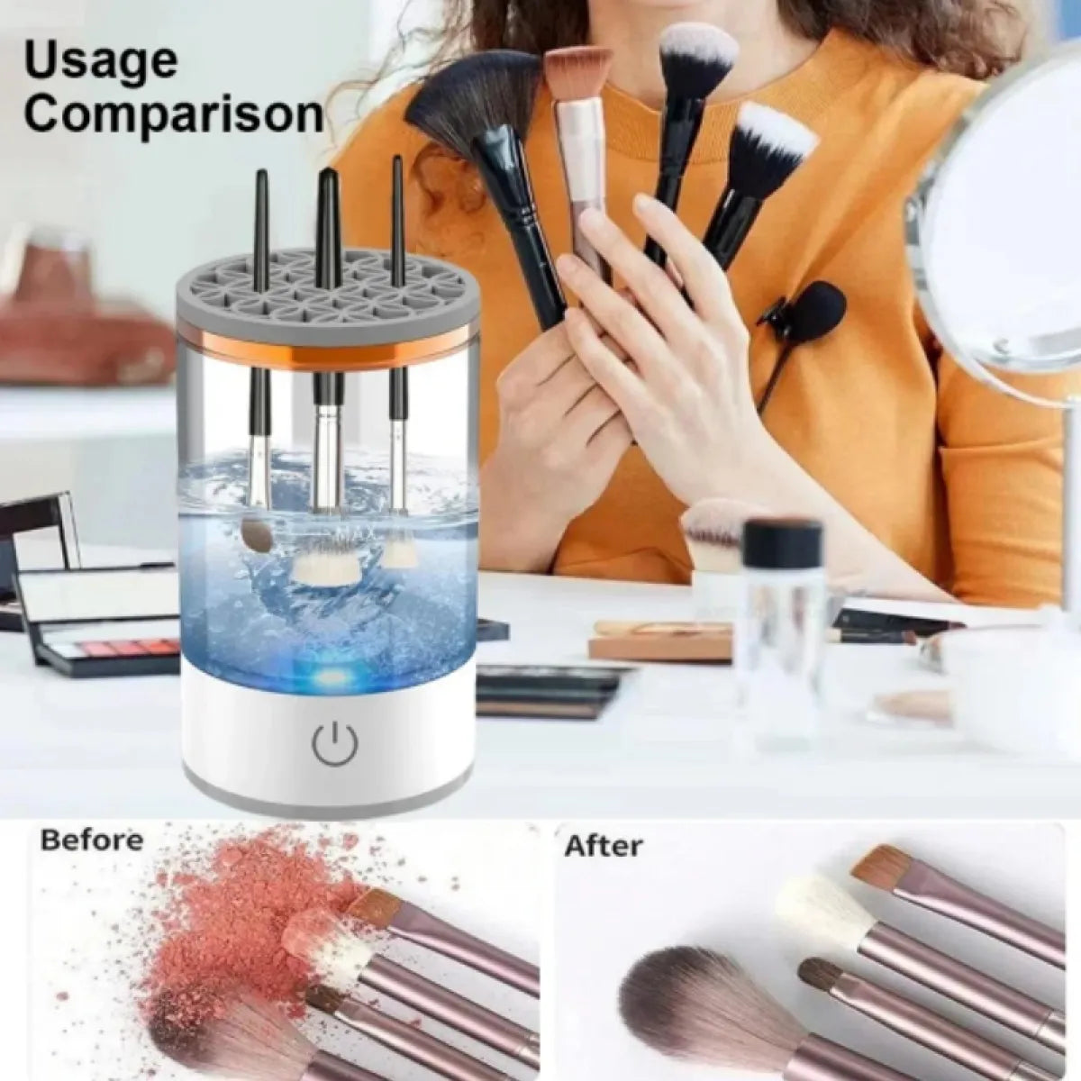 Automatic USB Makeup Brush Cleaner